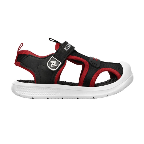 Toddler Boys & Girls Cute Sports Sandals - BLACK RED - 1
